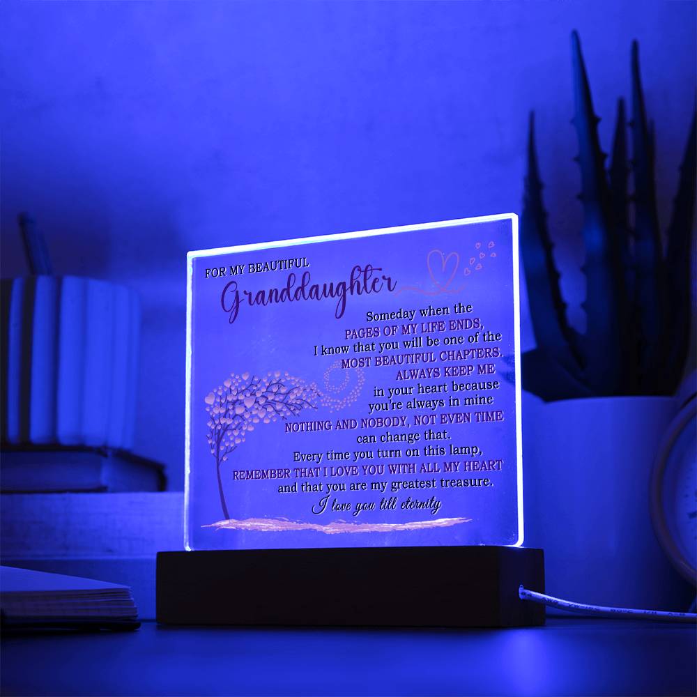 Heartfelt Keepsake Gift for Granddaughter - Lamp of Eternal Love - FGH