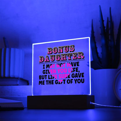 Bonus Daughter Gift Plaque