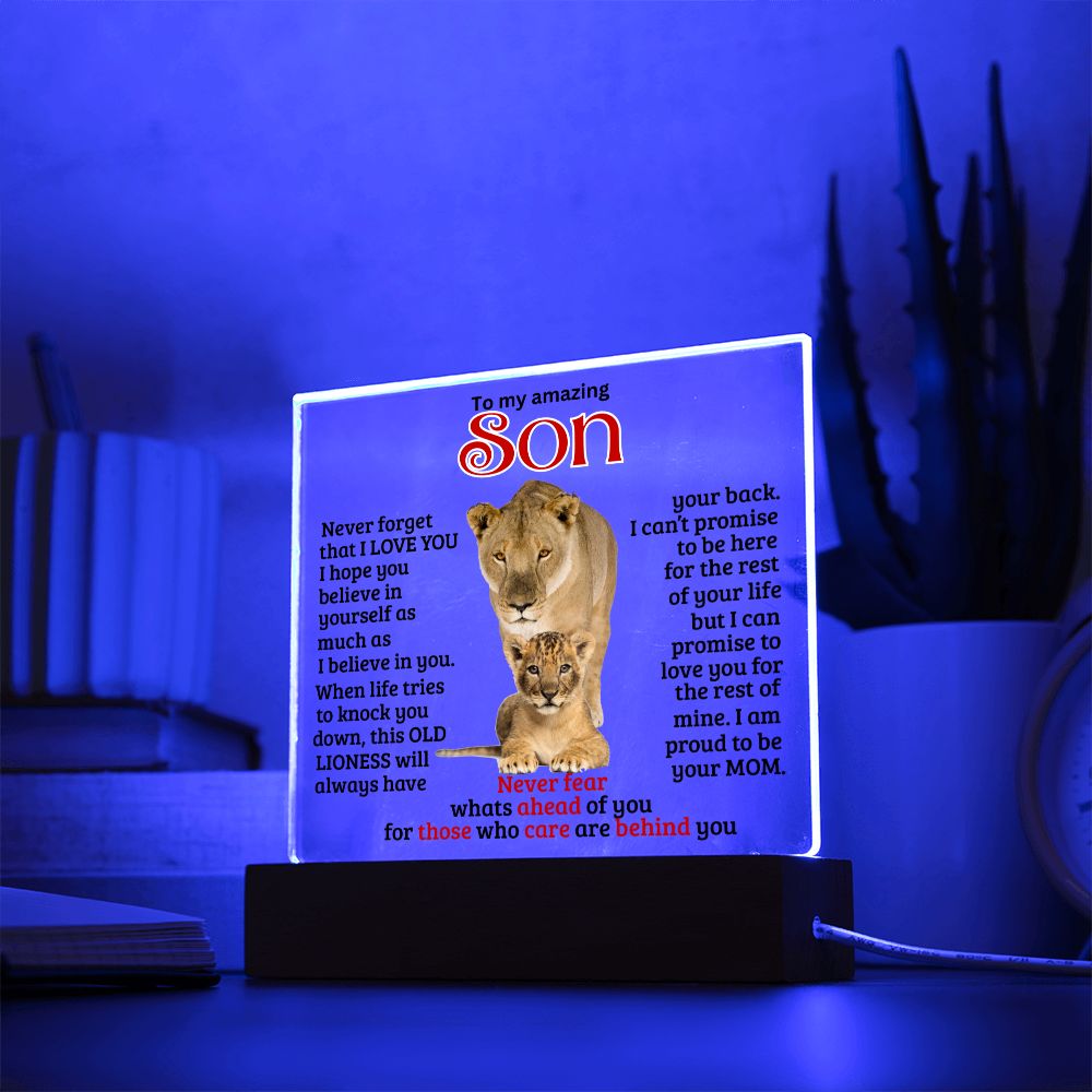 (ALMOST SOLD OUT) Gift for Son from Mom - Never fear