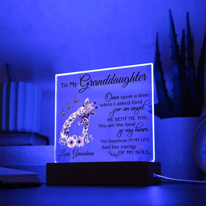 (ALMOST SOLD OUT) Gift for Granddaughter - Plaque - FGH