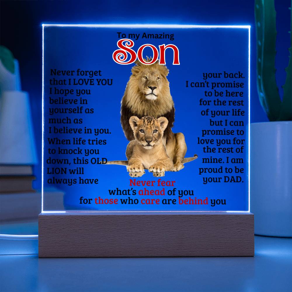 (ALMOST SOLD OUT) Keepsake gift for Son - This OLD LION