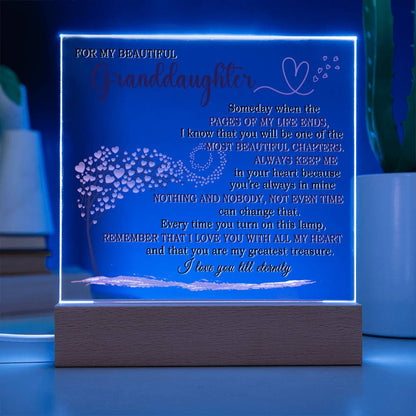 Heartfelt Keepsake Gift for Granddaughter - Lamp of Eternal Love - FGH