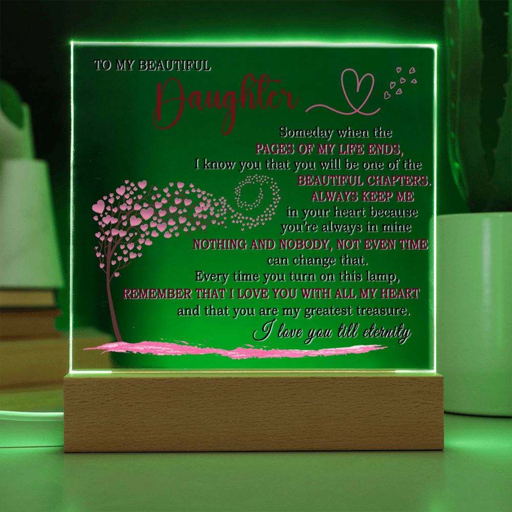 (ALMOST SOLD OUT) Gift for Daughter - I love till eternity
