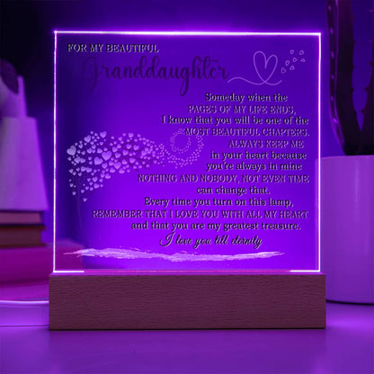 Heartfelt Keepsake Gift for Granddaughter - Lamp of Eternal Love - FGH