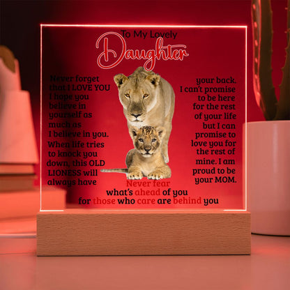 (ALMOST SOLD OUT) Keepsake for Daughter - Never Fear