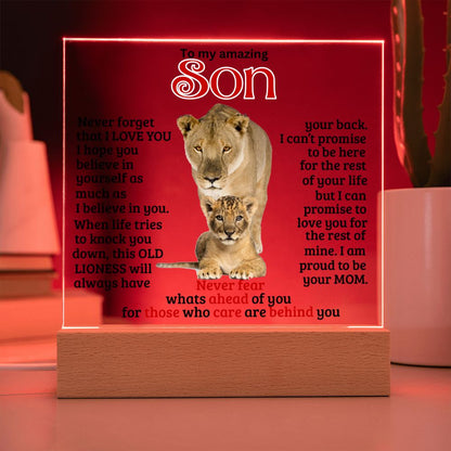 (ALMOST SOLD OUT) Gift for Son from Mom - Never fear