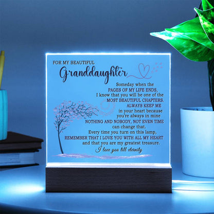Heartfelt Keepsake Gift for Granddaughter - Lamp of Eternal Love - FGH