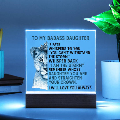 Empowering Gift for Daughter - "I AM THE STORM " - Plaque