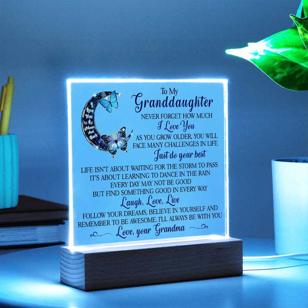 (ALMOST SOLD OUT) Keepsake for Granddaughter - Follow Your Dreams