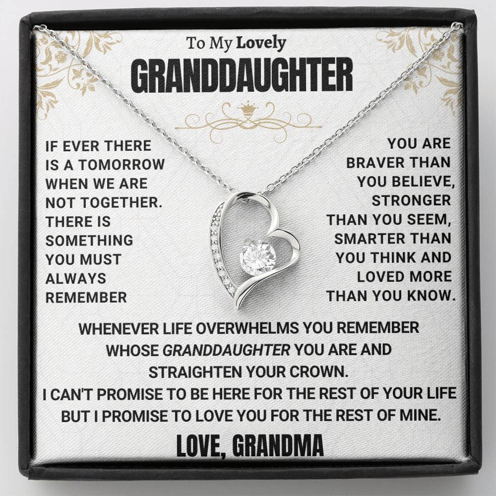 [ALMOST SOLD OUT] BEAUTIFUL HEARTFELT GIFT FOR GRANDDAUGHTER HEART NECKLACE