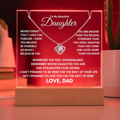 Heartfelt Keepsake Gift for Daughter from Dad - Promise