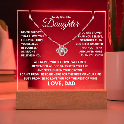 Heartfelt Keepsake Gift for Daughter from Dad - Promise