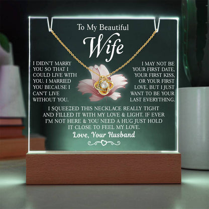 Valentine's Gifts for Her - Necklace with Message Card | Anniversary & Birthday Gift Ideas for Wife | Best Valentine's Day Presents for Wife