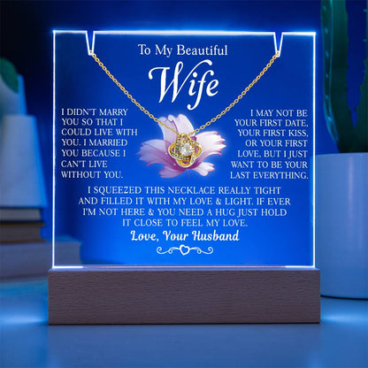 Valentine's Gifts for Her - Necklace with Message Card | Anniversary & Birthday Gift Ideas for Wife | Best Valentine's Day Presents for Wife