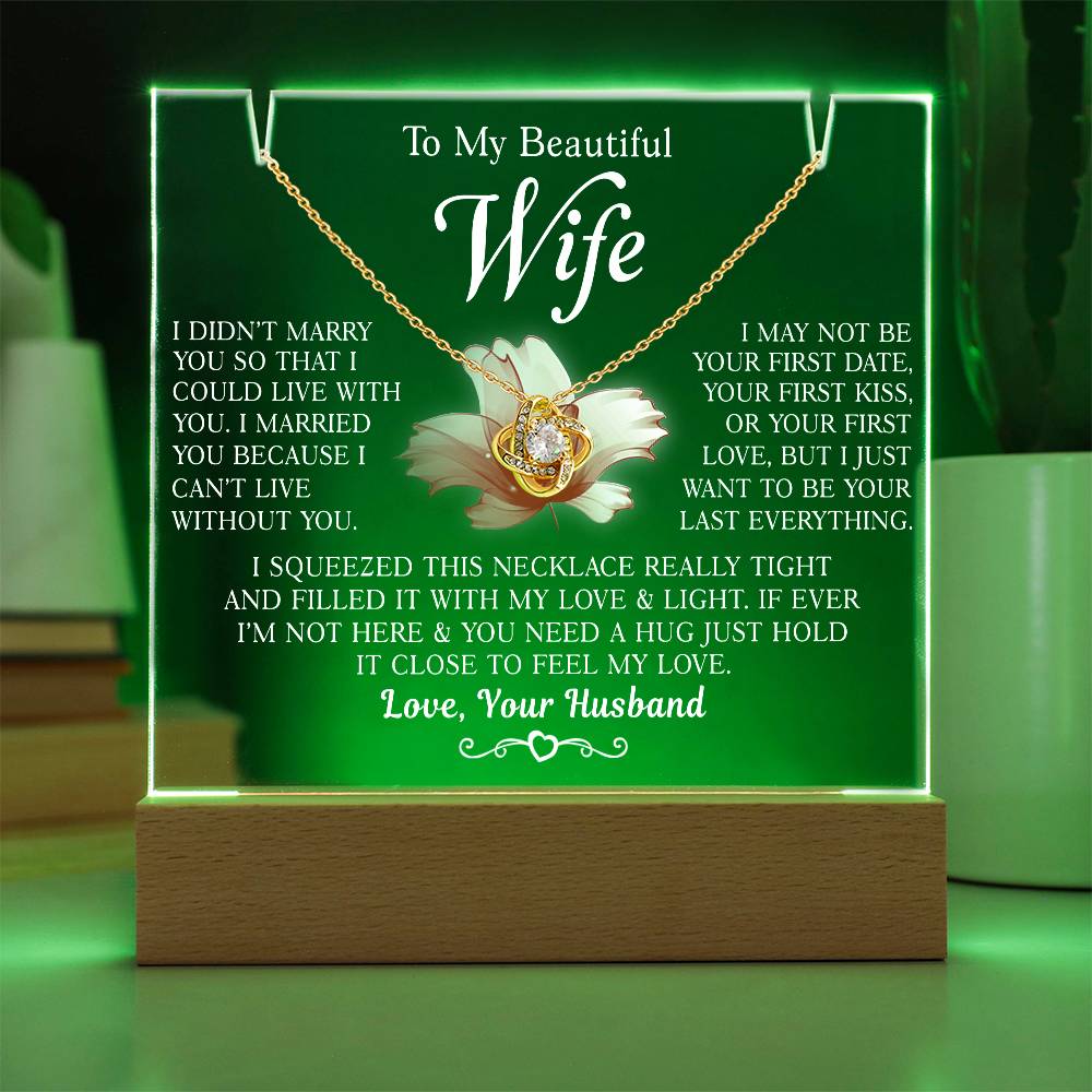 Valentine's Gifts for Her - Necklace with Message Card | Anniversary & Birthday Gift Ideas for Wife | Best Valentine's Day Presents for Wife