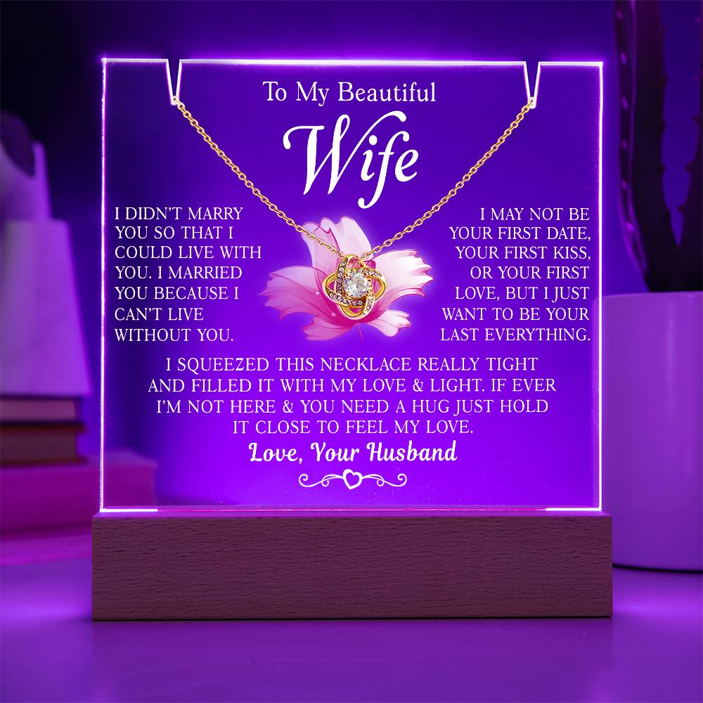 Valentine's Gifts for Her - Necklace with Message Card | Anniversary & Birthday Gift Ideas for Wife | Best Valentine's Day Presents for Wife