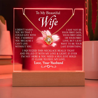 Valentine's Gifts for Her - Necklace with Message Card | Anniversary & Birthday Gift Ideas for Wife | Best Valentine's Day Presents for Wife