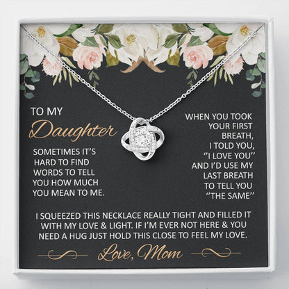 Gift for Daughter from Mom - Mother Daughter Necklace -  Special Mother-Daughter Gifts  - close- TFG