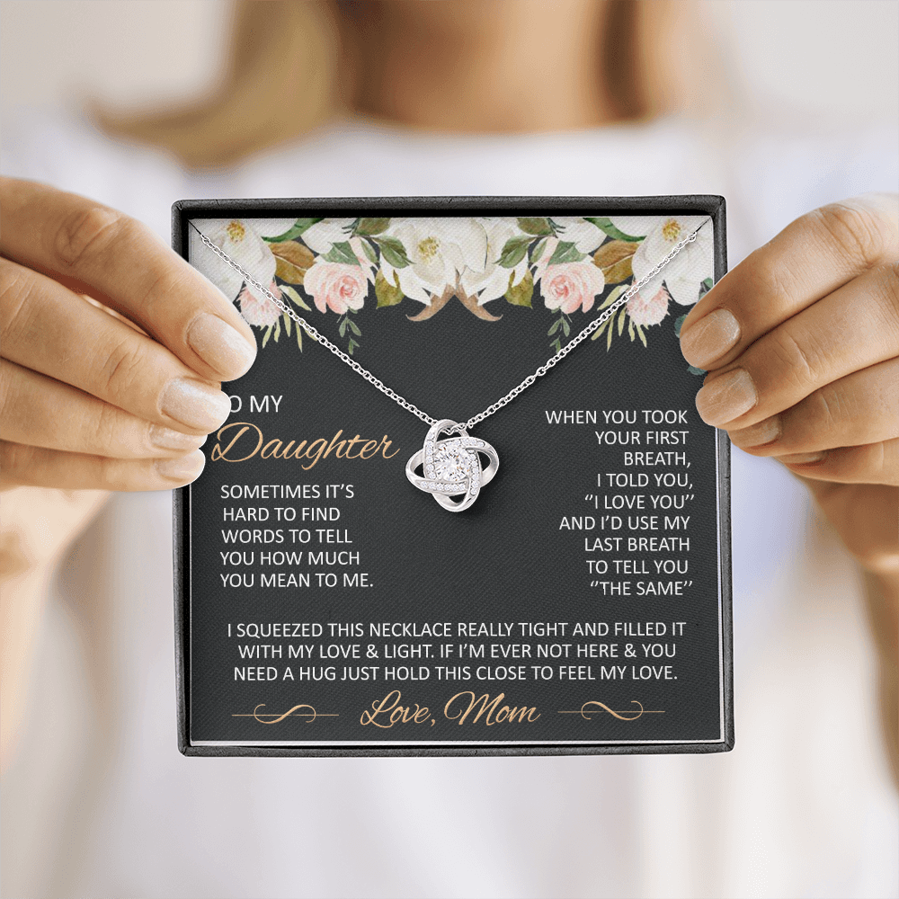 Gift for Daughter from Mom - Mother Daughter Necklace -  Special Mother-Daughter Gifts  - close- TFG