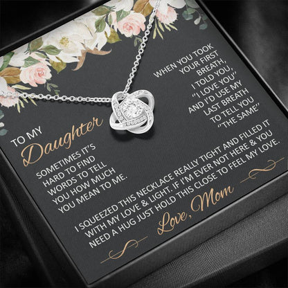 Gift for Daughter from Mom - Mother Daughter Necklace -  Special Mother-Daughter Gifts  - close- TFG