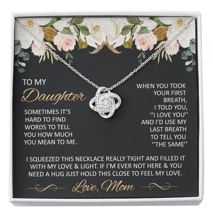 Gift for Daughter from Mom - Mother Daughter Necklace -  Special Mother-Daughter Gifts  - close- TFG