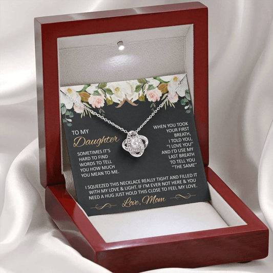 (FREE EARRINGS WORTH $30 TODAY ONLY) Gift for Daughter from Mom - Just hold this close to feel my love - TFG