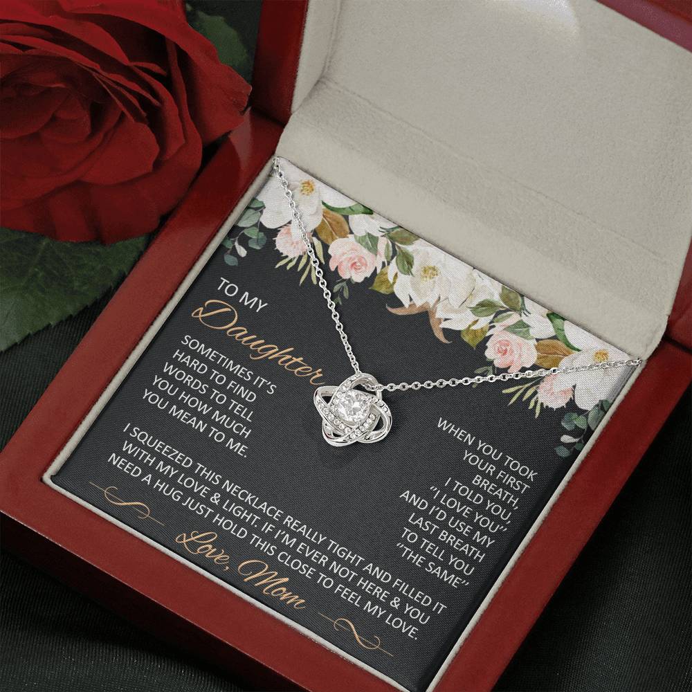 Gift for Daughter from Mom - Mother Daughter Necklace -  Special Mother-Daughter Gifts  - close- TFG