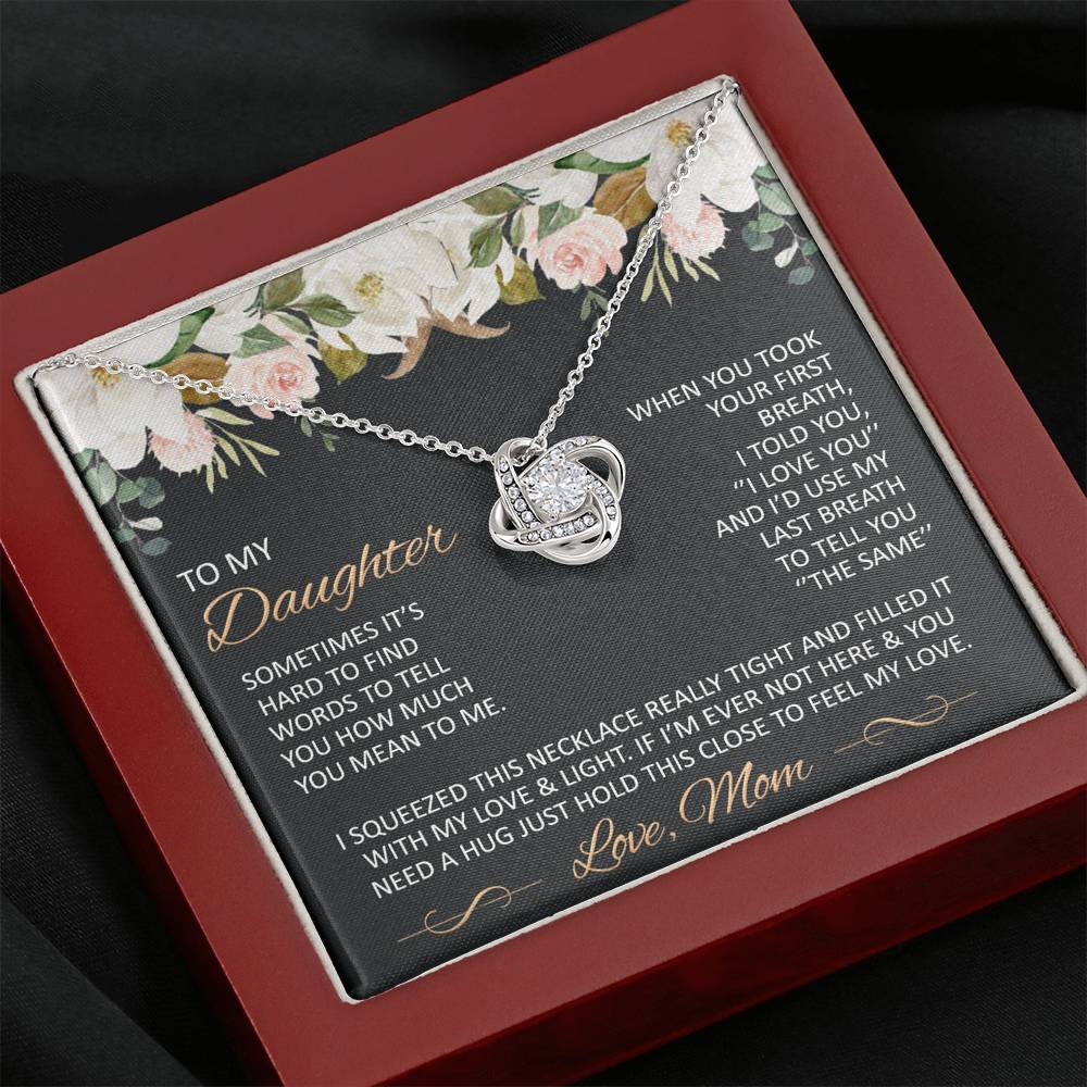 Gift for Daughter from Mom - Mother Daughter Necklace -  Special Mother-Daughter Gifts  - close- TFG