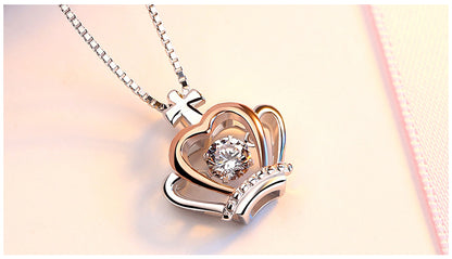 Gift for Daughter - Straighten your crown - Crow Necklace