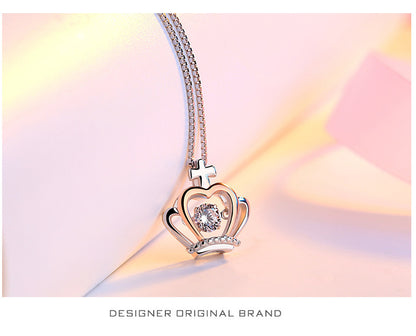 Gift For Wife My Queen Forever Crown Necklace