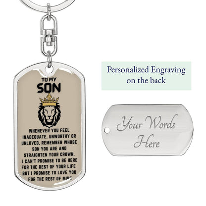 Keepsake Gift for Son - Straighten your crown