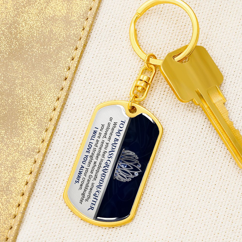 (FREE EXPEDITED SHIPPING TODAY ONLY) Perfect Heartfelt Keepsake Gift for Granddaughter - Keychain -TFG