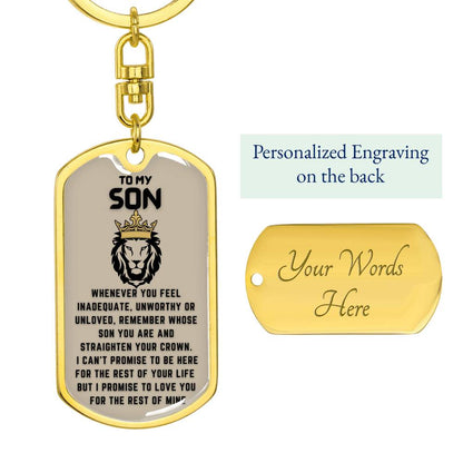 Keepsake Gift for Son - Straighten your crown