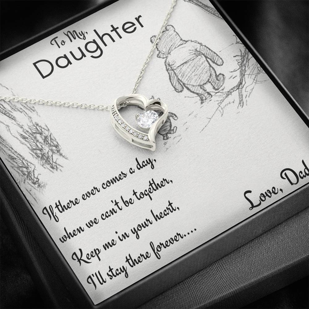 To My Daughter Keep Me In Your Heat Gift For Daughter From Dad