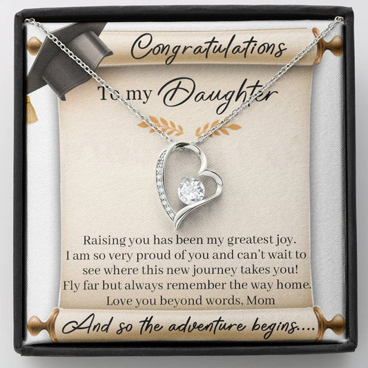 Graduation Gift For Daughter - Forever Hearts Necklace