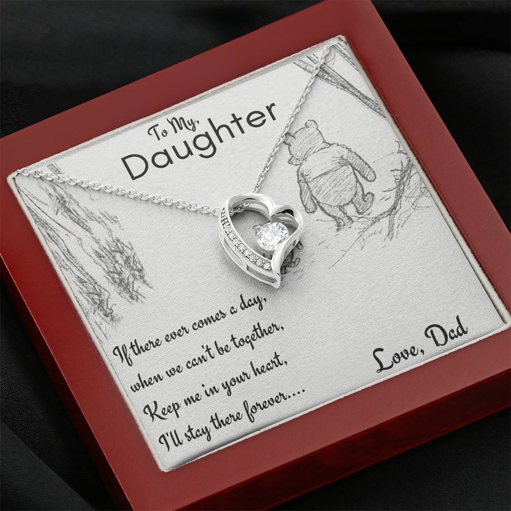 To My Daughter Keep Me In Your Heat Gift For Daughter From Dad