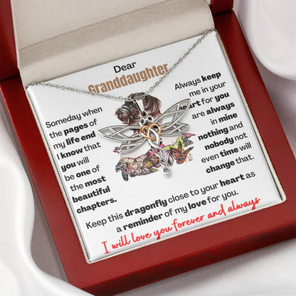 Gift for Granddaughter - Dragonfly Keepsake for Granddaughter - TFG