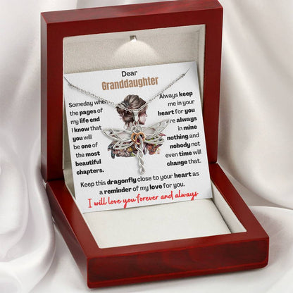 Gift for Granddaughter - Dragonfly Keepsake for Granddaughter - TFG