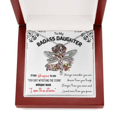 Badass Dragonfly Necklace - From Mom and Dad