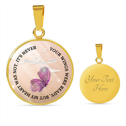 Remembrance Necklace Your Wings Were Ready