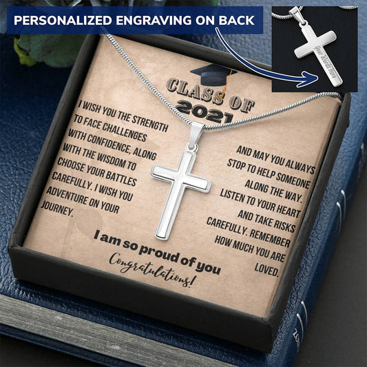 Graduation Gift For Him | Personalized Cross