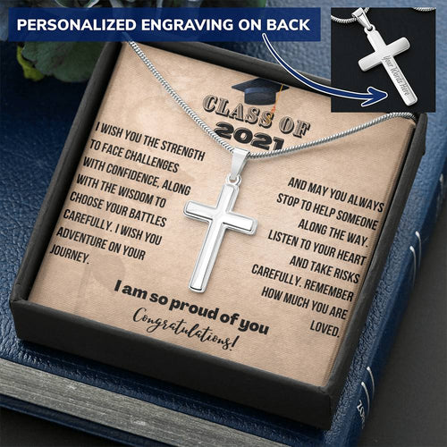 Graduation Gift For Him | Personalized Cross