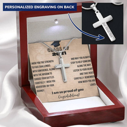 Graduation Gift For Him | Personalized Cross