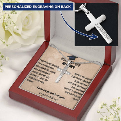 Graduation Gift For Him | Personalized Cross