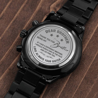 Gift for Brother - Engraved Watch