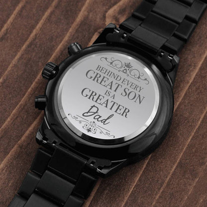 To My Boyfriends Dad - Christmas Gift for My Boyfriends Dad / Birthday Gift - Engraved Watch
