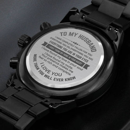 Gift for Husband - Engraved Watch