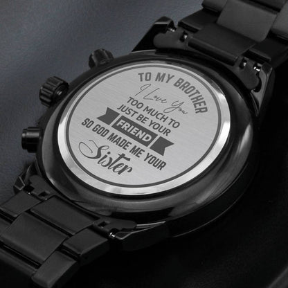 Christmas Gift for Brother - Engraved Watch
