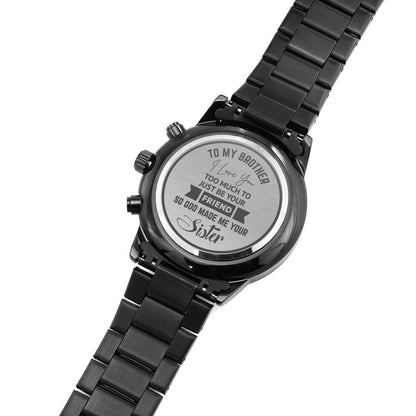 Christmas Gift for Brother - Engraved Watch