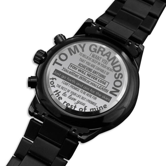 Gift for Grandson | Engraved watch for Grandson From Grandma / Grandpa